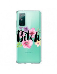 Coque Samsung Galaxy S20 Bitch Flower Fleur Transparente...