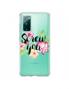 Coque Samsung Galaxy S20 Screw you Flower Fleur...
