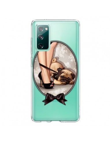 Coque Samsung Galaxy S20 Lady Jambes Chien Bulldog Dog Noeud Papillon Transparente - Maryline Cazenave