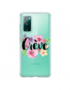 Coque Samsung Galaxy S20 Crève Fleurs Transparente -...