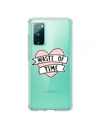 Coque Samsung Galaxy S20 Waste Of Time Transparente - Maryline Cazenave