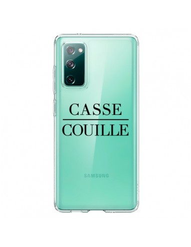 Coque Samsung Galaxy S20 Casse Couille Transparente - Maryline Cazenave