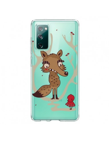 Coque Samsung Galaxy S20 Le Petit Chaperon Rouge Loup Hello Big Wolf Transparente - Maria Jose Da Luz