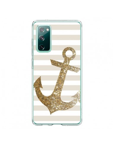 Coque Samsung Galaxy S20 Ancre Or Navire - Monica Martinez