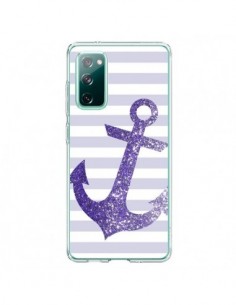 Coque Samsung Galaxy S20 Ancre Violet Navire - Monica...