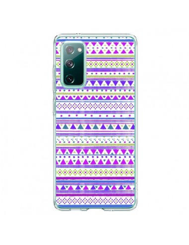Coque Samsung Galaxy S20 Bandana Violet Azteque - Monica Martinez