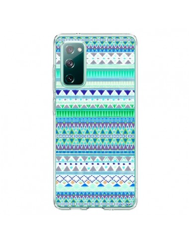 Coque Samsung Galaxy S20 Chenoa Bleu Azteque - Monica Martinez