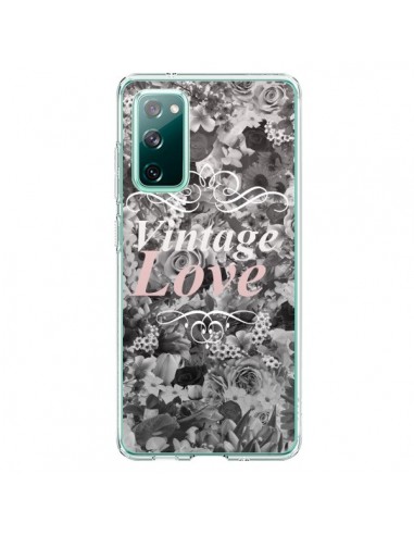 Coque Samsung Galaxy S20 Vintage Love Noir Flower - Monica Martinez