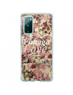 Coque Samsung Galaxy S20 Vintage Love Flower - Monica...