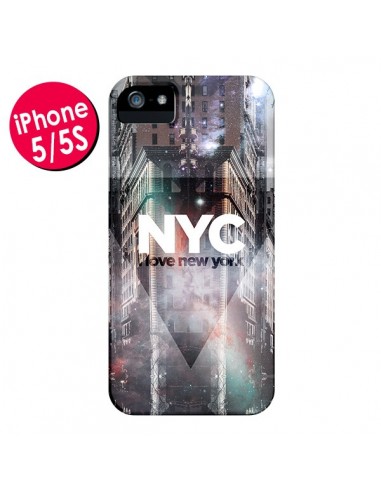 Coque I Love New York City Violet pour iPhone 5 et 5S - Javier Martinez