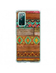 Coque Samsung Galaxy S20 Indian Wood Bois Azteque -...