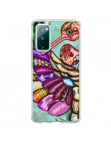 Coque Samsung Galaxy S20 Paon Multicolore Eco Bird - Maximilian San