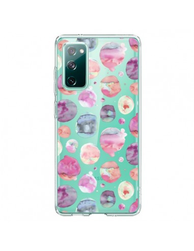 Coque Samsung Galaxy S20 Big Watery Dots Pink - Ninola Design