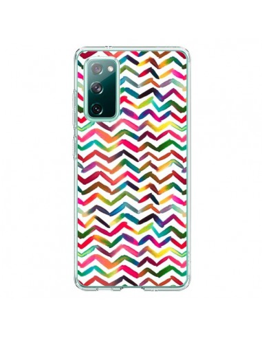 Coque Samsung Galaxy S20 Chevron Stripes Multicolored - Ninola Design