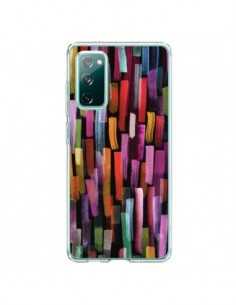 Coque Samsung Galaxy S20 Colorful Brushstrokes Black -...