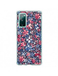 Coque Samsung Galaxy S20 Colorful Little Flowers Navy -...
