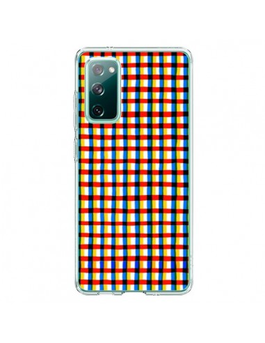 Coque Samsung Galaxy S20 Crossed Eyes Lines Red - Ninola Design