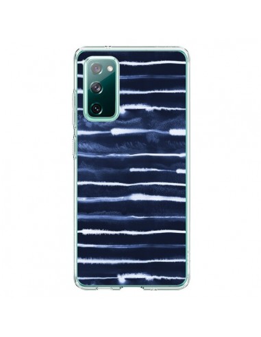 Coque Samsung Galaxy S20 Electric Lines Navy - Ninola Design