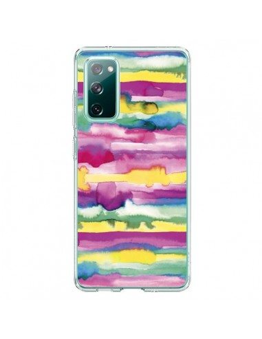 Coque Samsung Galaxy S20 Gingham Vichy Pink - Ninola Design
