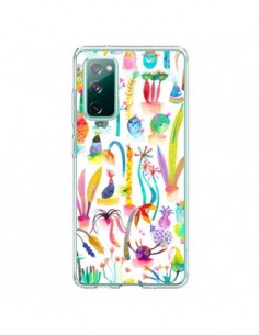 Coque Samsung Galaxy S20 Little Textured Dots White -...