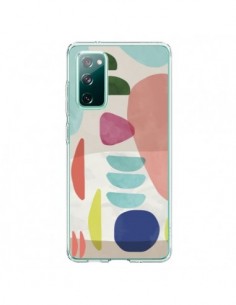 Coque Samsung Galaxy S20 Moody Geometry Multi White -...