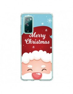 Coque Samsung Galaxy S20 Bonnet du Père Noël Merry...