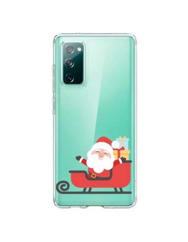 Coque Samsung Galaxy S20 Père Noël et son Traineau transparente - Nico