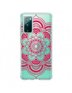 Coque Samsung Galaxy S20 Mandala Rose Fushia Azteque...