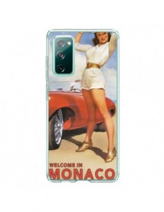 Coque Samsung Galaxy S20 Welcome to Monaco Vintage Pin Up...