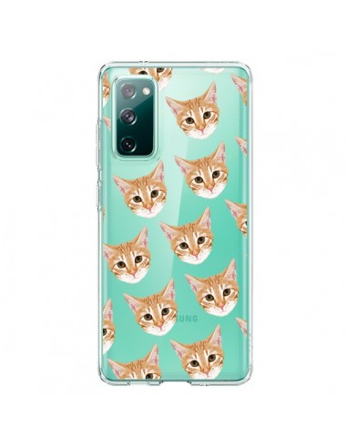 Coque Samsung Galaxy S20 Chats Beige Transparente - Pet Friendly