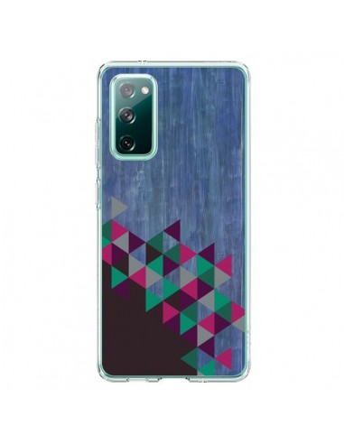 Coque Samsung Galaxy S20 Wood Bois Azteque Triangles Archiwoo - Pura Vida