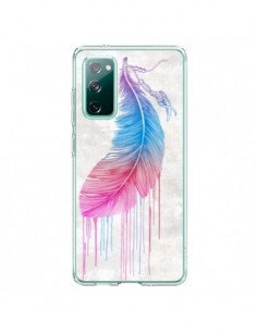 Coque Samsung Galaxy S20 Plume arc-en-ciel - Rachel Caldwell