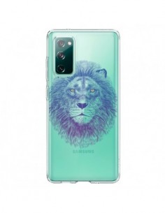 Coque Samsung Galaxy S20 Lion Animal Transparente -...