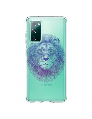 Coque Samsung Galaxy S20 Lion Animal Transparente - Rachel Caldwell