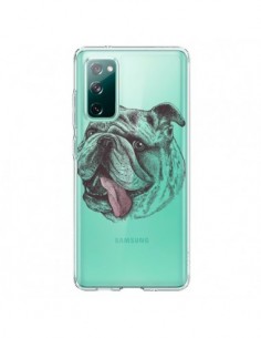 Coque Samsung Galaxy S20 Chien Bulldog Dog Transparente -...