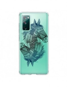 Coque Samsung Galaxy S20 Cheval Horse Double Transparente...