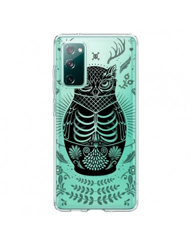 Coque Samsung Galaxy S20 Owl Chouette Hibou Squelette Transparente - Rachel Caldwell