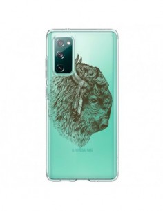 Coque Samsung Galaxy S20 Buffalo Bison Transparente -...