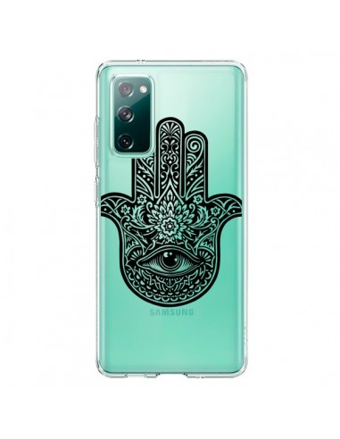 Coque Samsung Galaxy S20 Hamsa Cinq Doigts Main Mauvais Oeil Transparente - Rachel Caldwell