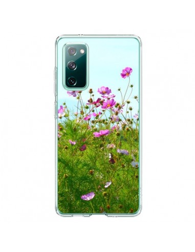 Coque Samsung Galaxy S20 Fleurs Roses Champ - R Delean