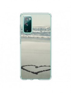 Coque Samsung Galaxy S20 Coeoeur Plage Beach Mer Sea Love...