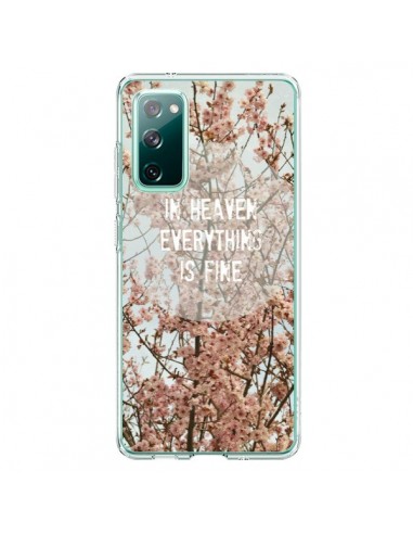Coque Samsung Galaxy S20 In heaven everything is fine paradis fleur - R Delean