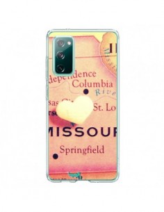 Coque Samsung Galaxy S20 Carte Map Missouri Coeoeur - R...