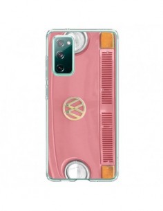 Coque Samsung Galaxy S20 Groovy Van Hippie VW Rose - R...
