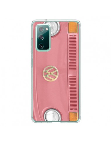 Coque Samsung Galaxy S20 Groovy Van Hippie VW Rose - R Delean