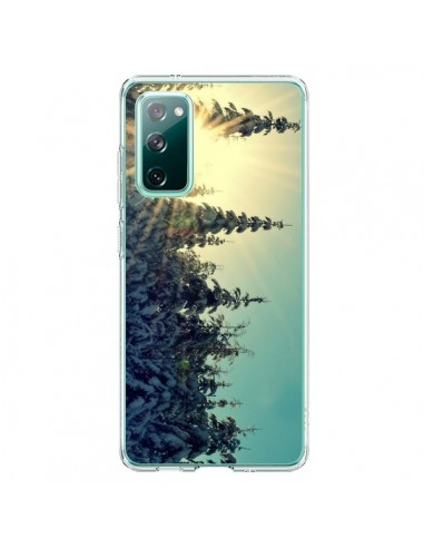 Coque Samsung Galaxy S20 Hiver Paysage Neige Montagnes Sapins Ski - R Delean