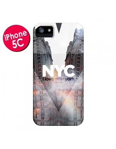 Coque I Love New York City Orange pour iPhone 5C - Javier Martinez
