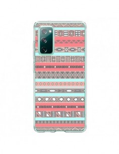 Coque Samsung Galaxy S20 Azteque Aztec Rose Pastel - Rex...