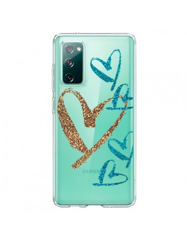 Coque Samsung Galaxy S20 Coeurs Heart Love Amour Transparente - Sylvia Cook