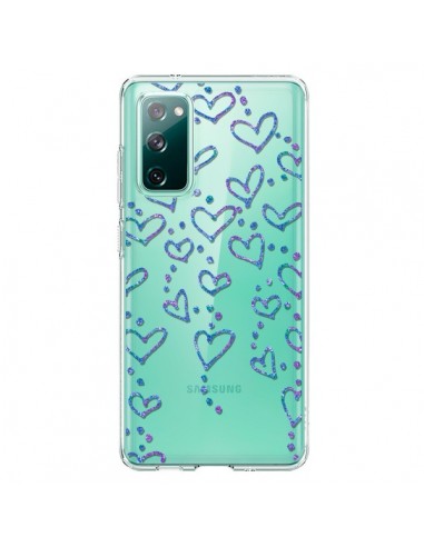 Coque Samsung Galaxy S20 Floating hearts coeurs flottants Transparente - Sylvia Cook